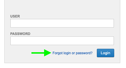 Existing Account Login Form